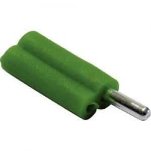 Banana plug Plug straight Pin diameter 2mm Green Schnepp