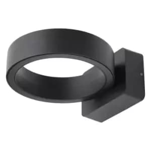 Zinc KITT 16W LED Outdoor Downlight Black