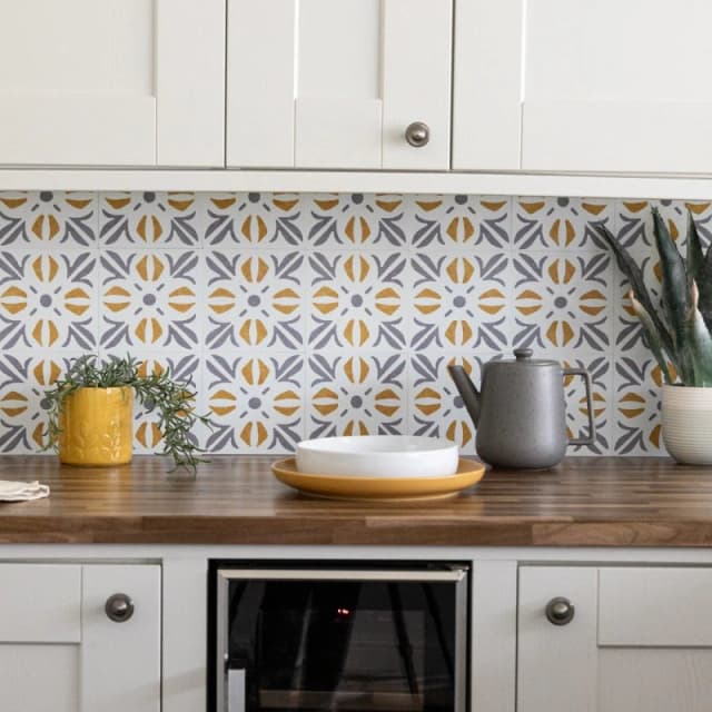 D C Fix Self Adhesive Vinyl Wall Tiles Cubia Gold Gold unisex 0.42 SQM