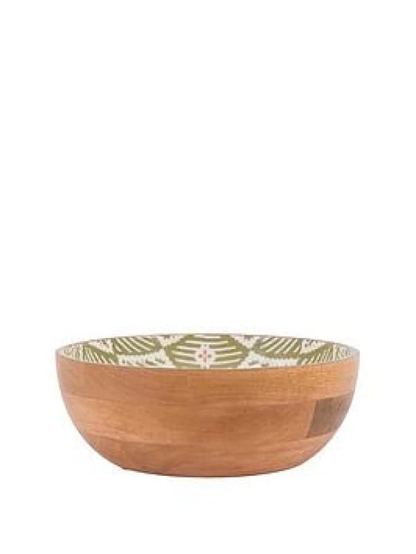 Crossland Grove Athena Wooden Salad Bowl, Brown 5.06109E+12