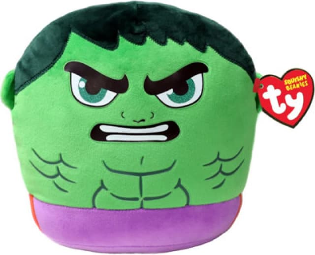 Ty Marvel Squishy Beanie Cushion The Hulk
