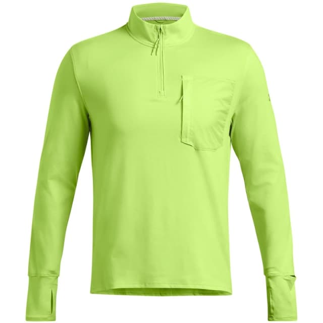 Under Armour Mens Long-Sleeve Performance Running Top Green male 2XL