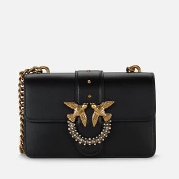 Pinko Womens Love Classic Icon Simply Jewel Bag - Black