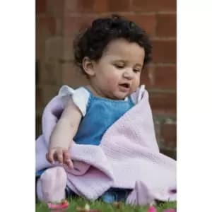 Hippychick Cellular Dusky Pink Baby Blanket