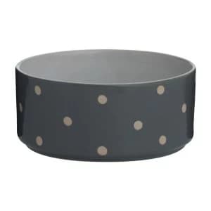 Mason Cash Polka Dot Grey 18cm Dog Bowl