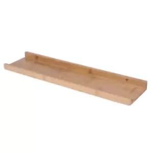 Rustic Bamboo Block Floating Shelf 24" M&W