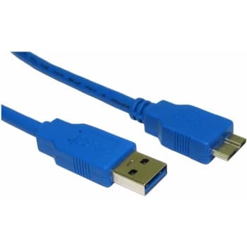 USB3-MICROB-BL USB 3.0 A Male - 10 Pin Micro B Blue Cable 2m - Rvfm
