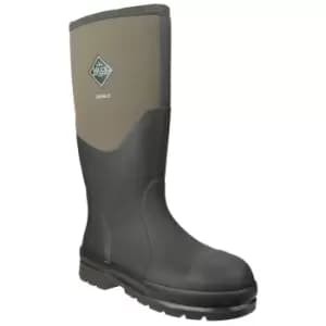 Muck Boots Unisex Chore Classic Hi Steel Safety Wellington Boots (10 UK) (Moss)