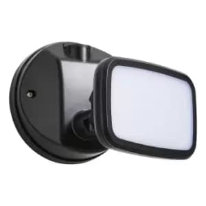 Zinc LYNN LED Security Spotlight 10W Cool White Black