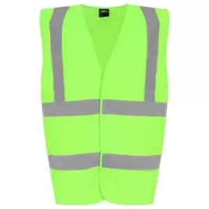 PRO RTX High Visibility Childrens/Kids Waistcoat (L) (Lime Green)