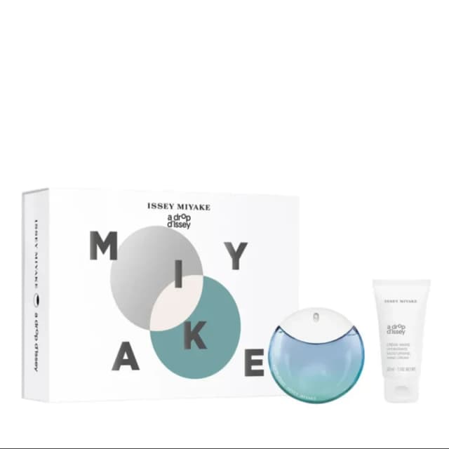 Issey Miyake A Drop d'Issey Gift Set 90 Eau de Parfum Fraiche Spray + 50ml Moisturising Hand Cream