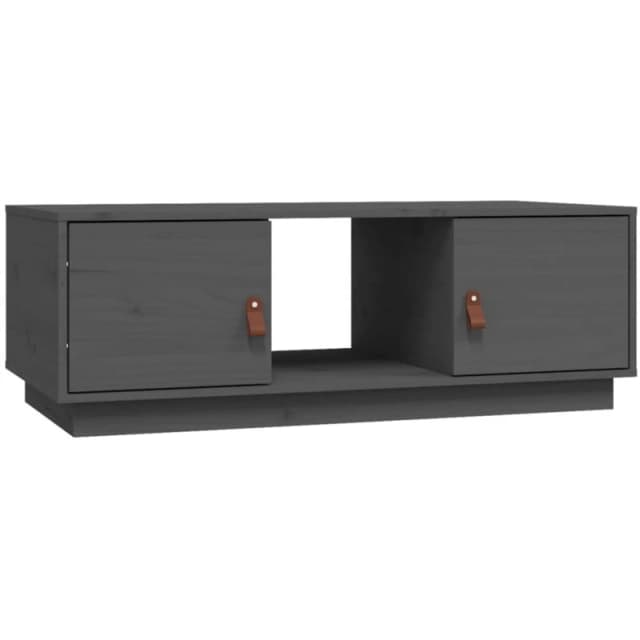 Vidaxl Coffee Table Grey 100X50X35cm Solid Wood Pine, Grey 818267