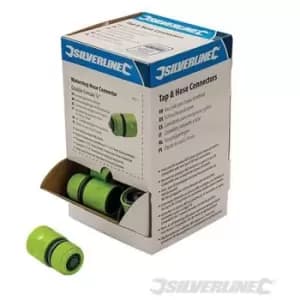 Silverline - 597211) Waterstop Hose Connectors 1/2 Double Female Box/30