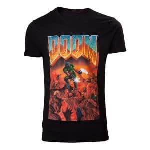 Doom - Classic Box Art Mens Medium T-Shirt - Black