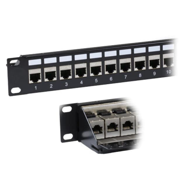 Cablenet Cablenet 24 Port Cat6a FTP 1u Coupler Panel 72-3408