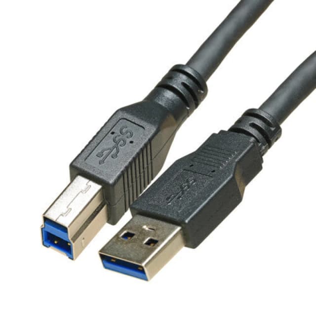 Cablenet Cablenet 1m USB 3.0 Type A Male - USB 3.0 Type B Male Black Cable 40-3005BLK