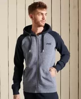 Superdry Vintage Logo Embroidered Baseball Zip Hoodie