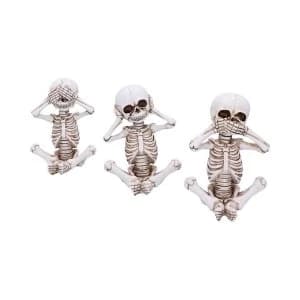 Three Wise Skellywags (Set of 3) Figurines