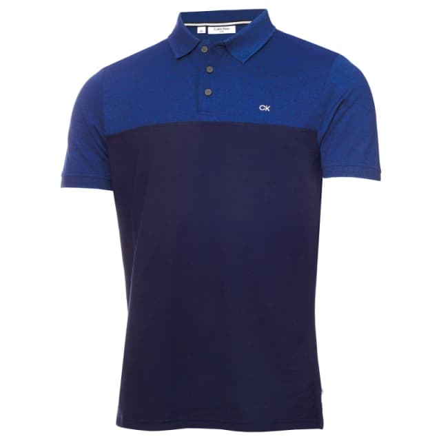 Calvin Klein Golf Block Polo Shirt - Blue Blue XL
