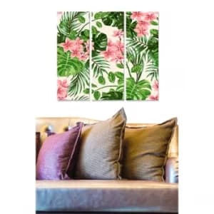 MDF56814483 Multicolor Decorative MDF Painting (3 Pieces)