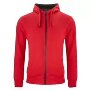 Clique Mens Classic Full Zip Hoodie (XXL) (Red)