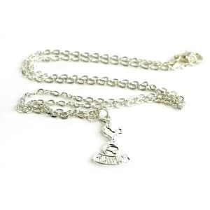 Spurs Silver Plated Crest Pendant and Chain