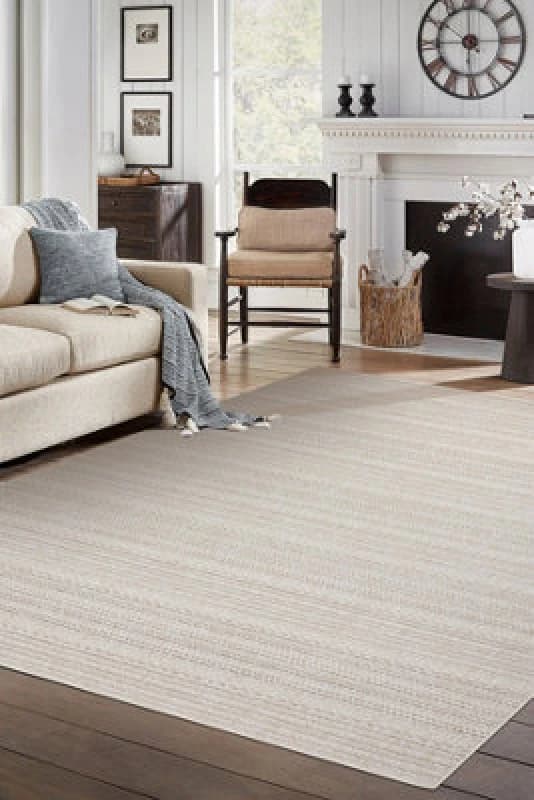 RugsX Carpet Jersey 19233 Cream - Lines, Structural, Loop Boho 60X100 Cm