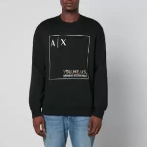Armani Exchange You Me Us Cotton-Jersey Sweatshirt - L