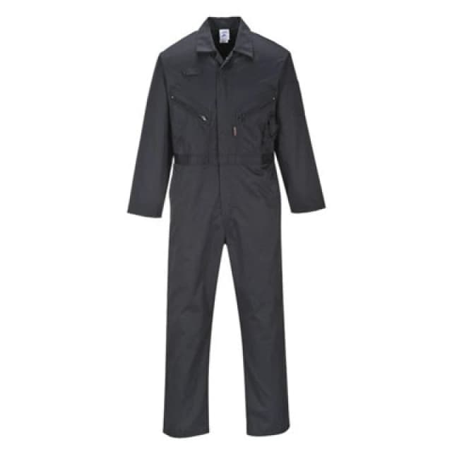 Portwest Liverpool Zip Coverall C813BKRXS Colour: Black