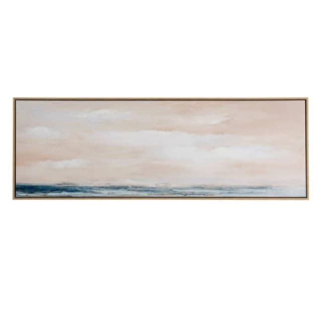 Hill Interiors Ondra Hand Painted Canvas In Frame - Wood - L3 X W150 X H50 Cm - Multi-Coloured