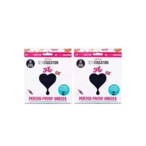Pack of 2 Netflix Sex Education x FLO Black Period-Proof Undies