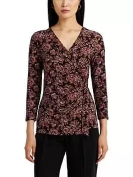 Lauren by Ralph Lauren Jainab-mid Sleeve-pullover - Lavender/orange/multi, Multi, Size S, Women