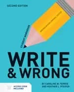 write and wrong writing within criminal justice student workbook