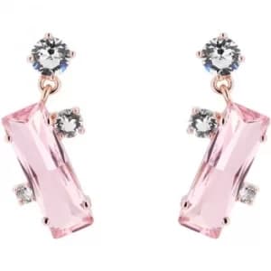 Ted Baker Ladies Rose Gold Plated Broklyn Crystal Baguette Earring
