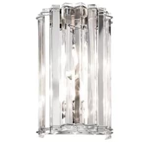 Crystal Skye 2 Light Indoor Wall Light Chrome, Crystal, G9