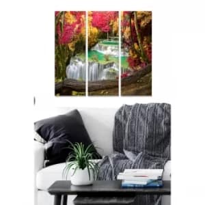 MDF66034107 Multicolor Decorative MDF Painting (3 Pieces)