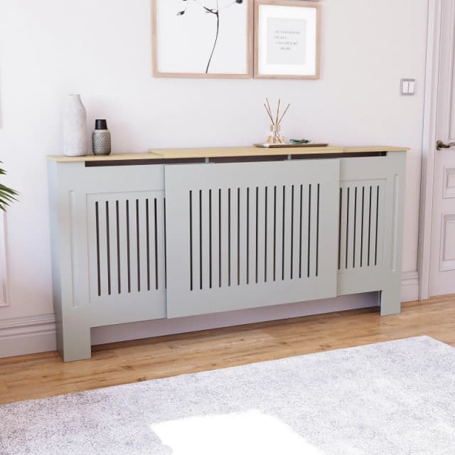 Lassic Vida Designs Arlington Adjustable Radiator Cover Grey unisex Adjustable