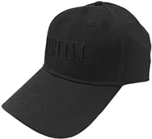 Nirvana - Text Logo Unisex Baseball Cap - Black