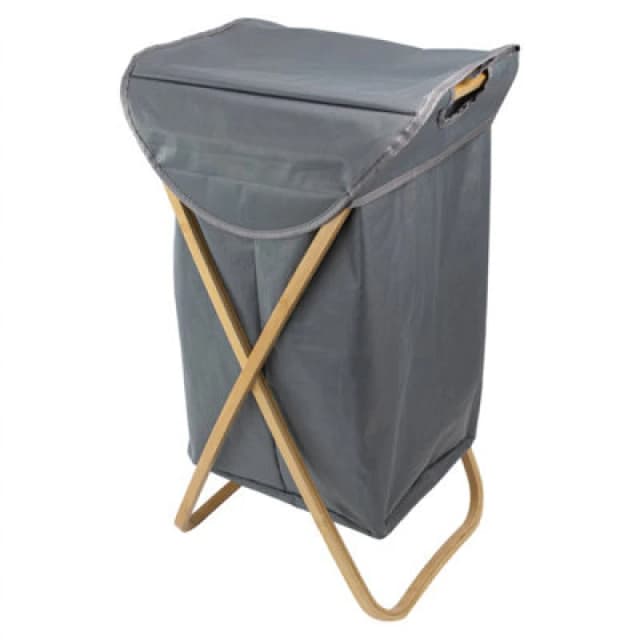 JVL JVL Bambanio Foldable Laundry Hamper - 100L Laundry 100L Grey 72516502000