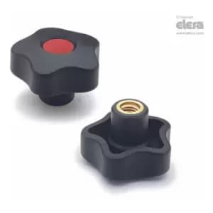 ELESA Lobe knob-VCT.84 B-M16-C5 Blue