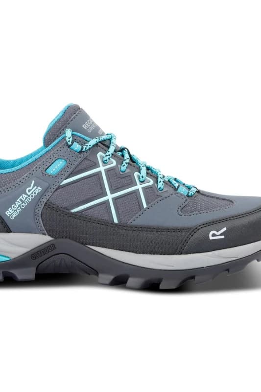 Regatta Womens 'Lady Samaris III' Waterproof Low Walking Shoes in Mid Grey Size: 4 Mid Grey Female 4