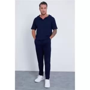 I Saw It First Navy Polo Shirt & Jogger Set - Blue