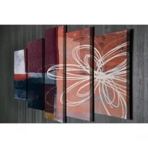 BC104 Multicolor Decorative Canvas Painting (5 Pieces)