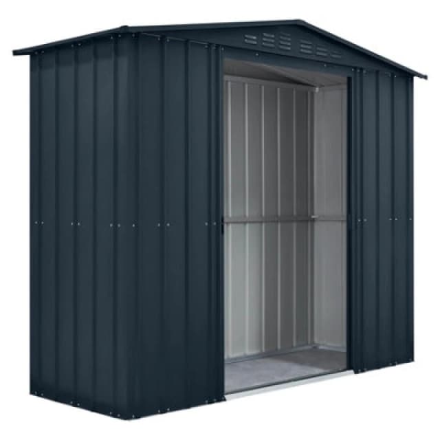 Mercia Globel 8 x 3 Apex Grey Metal Shed, Grey ESDXL20MET207
