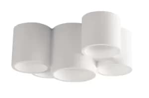 Banjie Paintable Plaster Ceiling Lamp White, GU10