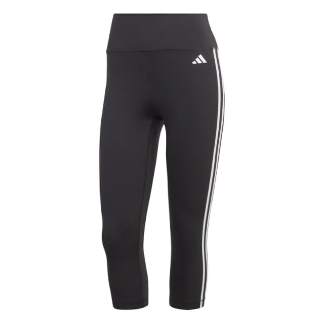 adidas Train Essentials 3-Stripes High Waisted Three Quarter Leggings - Black M