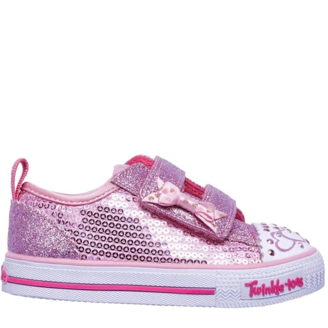 Skechers Twinkle Toes Itsy Bitsy Shoes Infant Girls Pink female C6 (23)