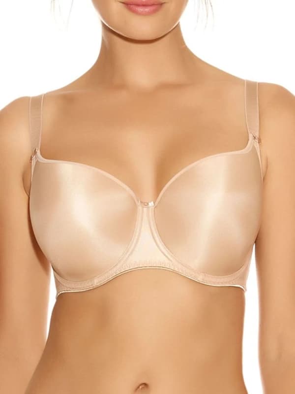 Fantasie Womens Smoothing Moulded T-Shirt Bra in Nude Size: 34H Nude Female 34H