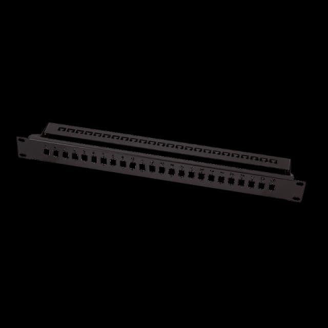 LogiLink Fiber Optic Panel for 24 LC-Duplex or SC-Simplex adapter. bl