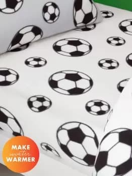 'Football Fleece' Fitted Sheet